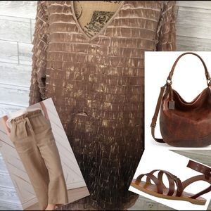 Ombré Layered Ruffle Tunic